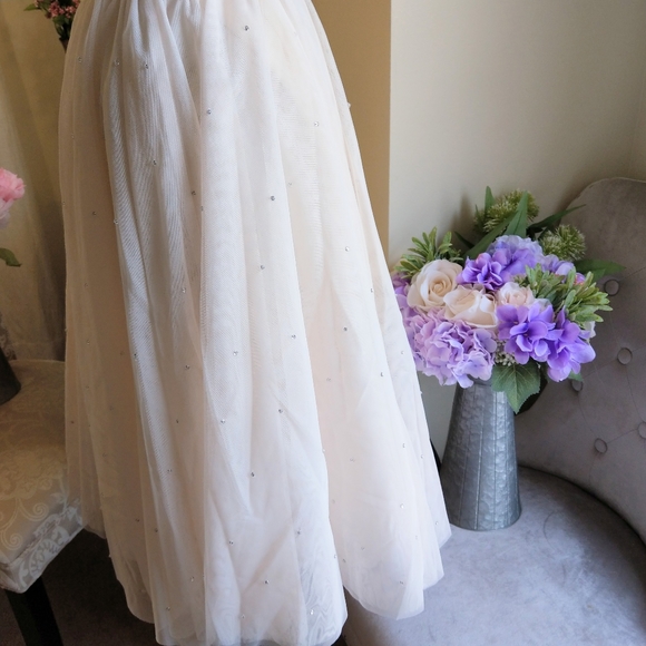 🍒NWT🍒 TED BAKER LANGLEY GLITTERING TULLE SKIRT - Picture 8 of 10